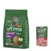 Croquettes Ultima 2,5 kg pour chat + sachets Ultima 60 g offerts ! - Stérilisé, saumon, orge