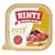 Rinti Kennerfleisch mit Pute, getreidefrei. Rinti seit 1983 Original. Abgebildet: Fleischstücke und Zutaten.