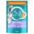 Sachet Purina ONE Coat & Hairball 85g, texte allemand : poulet et haricots verts, aide au microbiome intestinal, soutien peau et pelage, réduit les boules de poils. Texte en anglais/allemand.