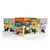 Lucky Lou Wild Mix-Box pour chats, 5 sachets individuels visibles avec textes en allemand : Der Platzhirsch, Stibitz die Löffel, Ganz wilde Mischung, Lass die Sau raus!, Mit ner Menge Fasantasie.