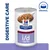 Digestive care food can labelled i/d low fat, prescription diet, original flavour. Image shows contents of the can on a spoon.