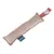 Nomad Tales fabric toy with brown surface and coloured handle with geometric pattern.