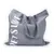 Borsa in tessuto grigio con manici e scritta bianca parziale visibile: 'PETS LOVE' Borsa in tessuto grigio con manici e scritta bianca parziale visibile: 'PETS LOVE'