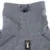 Grauer Fleece-Stoff mit verstellbarem Kordelzug und Tiaki-Logo. Detailansicht des Materials und Designs.