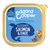Barquette Edgard Cooper pour chiens adultes, 300 g, recette sans céréales, alléchants saumon & dinde. Texte et illustrations visibles sur l’emballage.