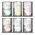 MjAMjAM cat food cans: juicy chicken with broccoli, duck and turkey with pumpkin, duck and chicken with carrots, beef and turkey with pumpkin, chicken with pumpkin, chicken and rabbit with pumpkin.