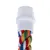 Corde torsadée multicolore avec embout en plastique blanc, sans marque visible ni texte apparent.