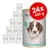 DOG'S LOVE hundemad, 24x400 g dåser. Synlig tekst: ENTE, HYPOALLERGEN, MADE IN AUSTRIA, MIT TOPINAMBUR & KAROTTE, billede af hund på emballagen. DOG'S LOVE hundemad, 24x400 g dåser. Synlig tekst: ENTE, HYPOALLERGEN, MADE IN AUSTRIA, MIT TOPINAMBUR & KAROTTE, billede af hund på emballagen.