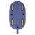 Blue plastic brush base with four orange rollers and black non-slip dots.
