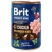 Brit Premium by Nature 6 x 400 g - Kana ja kanansydän