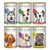 Sechs Dosen DOG'S LOVE Hundefutter: Sorten Fisch, Wild, Rind, Pute, Lamm und Huhn. Mit Zutaten wie Amaranth, Kartoffel, Apfel, Zucchini, Kürbis, Birne, Quinoa und Karotte.