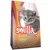 Bolsa de 1 kg de Smilla Kitten Geflügel Poultry, comida para gatitos. Texto visible: '1 bis 12 Monate', iconos de ingredientes y beneficios en la parte inferior del envase.