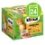 Boîte Kitekat MARKT-MIX en gelée, 24 sachets : 12 au bœuf, 6 au poulet, 6 au saumon. Texte visible : Natural Vitality 100% Complete. Illustration de chat roux sur l’emballage.