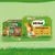 Emballage Kitekat Bunte Vielfalt in Sauce, 48x100g, avec chat roux et texte : 24x poulet, 12x bœuf, 12x saumon. Mention Natural Vitality 100% Complete visible.
