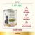 Lata de comida para perros almo nature HFC Natural ternera. Texto visible: 100% natural, monoproteico, proteínas de alta calidad, picado tierno, sin gluten, veal vitello.