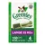 Greenies Dental Treats Large 23 kg+, 150 kcal pe snack, 4 snacks. Imagine baton dentar verde cu inscripția Greenies. Sigiliu VOHC vizibil pe ambalaj.