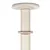 Scratching post made of light wood wrapped with sisal, upper and middle platforms visible.