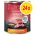 Rocco Senior, 24x blik van 800g, poultry & oat flakes. Tekst: Supporting Power & Vitality. Die Fleischmahlzeit. Geflügel & Haferflocken.