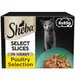 Sheba Select Slices Mixed Pack Trays - Poultry Selection in Gravy (8 x 85g)