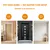 Suitable for installation in wooden doors, metal or UPVC doors, as well as interior and exterior walls. Three sample images: wooden door, black door, white wall. Suitable for installation in wooden doors, metal or UPVC doors, as well as interior and exterior walls. Three sample images: wooden door, black door, white wall.
