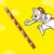 Illustration of a treat stick with a cartoon cat reaching towards it, highlighting the product's appeal for pets.