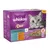 Whiskas Duo Surf & Turf in jelly, 12 pack with flavours: cod and chicken, salmon and turkey, tuna and trout, poultry and beef. Dual flavour, provides daily needs.