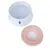 Gamelle blanche avec logo Tiaki, couvercle rose séparé, intérieur visible. Matériaux plastique. Aucun autre texte ou indication sur l’image.