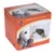Packaging of Tiaki Bird Feeder 'No-Mess' L with images of two birds and one bird eating from the feeder.