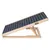 Verstelbare houten ramp met antislip oppervlak en grijze tapijtbekleding, geschikt voor hoogteverschillen. Zichtbaar logo: Trixie.