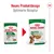 Royal Canin Mini Adult, neues Produktdesign und optimierte Rezeptur. Verpackung mit Hundebild und Gravy-Salsa Hinweis, 85g Portionsgrösse.