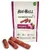 BUGBELL Knabbersticks Rote Bete, vegan, 60g. Tekst: zonder suiker, zonder gluten, zonder kleur- en aromastoffen. Afbeelding van knapperige sticks en rode biet op de verpakking.