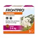 Frontpro Kautablette gegen Zecken und Flöhe, für Hunde 2 bis 4 kg - 3 Tabletten