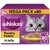 Mega pack of 80 Whiskas poultry feasts in jelly, 85g each, for ages 7 plus. Image shows product packaging and a plate with food pieces.