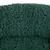 Close-up of a dark green, fluffy fabric with a textured surface.