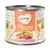 Boîte Feringa Vitality Hairball Care Adult, saumon, patate douce et huile de saumon. Recette sans céréales, 69 % ingrédients d’origine animale. Texte en anglais sur l’étiquette.