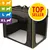 Soft-sided pet carrier available in sizes S, M, L, XL. Image shows open carrier with mesh windows and 'Top Seller' badge.
