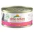 Boîte de nourriture pour chat Almo Nature HFC Jelly, saumon et poulet. Texte visible : Profits 100 % to nature, Owned by the animals, Salmone e pollo, Lachs und Huhn, Saumon et poulet.