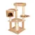 Cat tree with multiple levels, cave, lying area and sisal scratching posts. Beige colour.