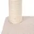 Scratching post made of light sisal with beige carpet base.