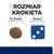 Rozmiar krokieta: średnica 12,5 mm obok niebieskiej kostki do gry o boku 16 mm. Porównanie wielkości dla lepszego zobrazowania produktu.