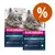 Due confezioni di Eukanuba Adult per gatti, 2 kg ciascuna, con scritta '90% Animal protein' e simbolo percentuale arancione che indica offerta o sconto visibile sull'immagine. Due confezioni di Eukanuba Adult per gatti, 2 kg ciascuna, con scritta '90% Animal protein' e simbolo percentuale arancione che indica offerta o sconto visibile sull'immagine.