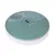Round green automatic feeder with compartment opening and Eyenimal logo on the top.