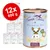 Pack de 12 latas de 800 g de Terra Canis para perros. Texto visible: 'Lamm mit Zucchini, Fenchel & Mageryoghurt', '100 % Natur', 'Puppy-Menu: Lamb with courgette, fennel & low fat yoghurt'. Pack de 12 latas de 800 g de Terra Canis para perros. Texto visible: 'Lamm mit Zucchini, Fenchel & Mageryoghurt', '100 % Natur', 'Puppy-Menu: Lamb with courgette, fennel & low fat yoghurt'.