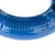 Blue plastic ring with nubbed texture for massage or cleaning.