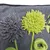 Detailaufnahme einer grauen und grünen Schnüffelmatte mit Blumenmuster aus Stoff, geeignet für interaktives Spielen oder Snacksuche.