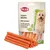 Trixie Vegan Sticks z warzywami. Bezglutenowe i wegańskie. Opakowanie przedstawia pomarańczowe paluszki i motyw liścia.