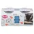 Emballage Trixie Kittis Shrimp Soups, illustration de crevettes, texte anglais : With souper delicious bits, With vitamins & Taurine, photo d’un chat noir buvant une soupe.