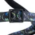 Collare nero con logo Batman in blu e giallo, fibbia in plastica.