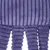 Gros plan sur un jouet pour animal en tissu violet à texture côtelée, avec plusieurs pattes cylindriques visibles.