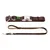 HUNTER Neopren Führleine, braun/karamell - Sparpaket: Leash Neopren + Collar Vario Basic Alu-Strong L